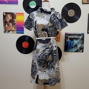 Henry Lee | 60s Vintage Abstract Floral Dress
